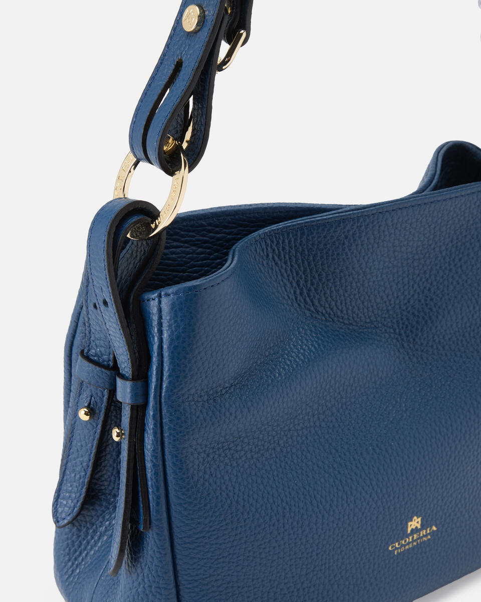 Velvet borsa a spalla piccola con tracolla estensibile Oceano  - Borse A Spalla - Borse Donna - Borse - Cuoieria Fiorentina
