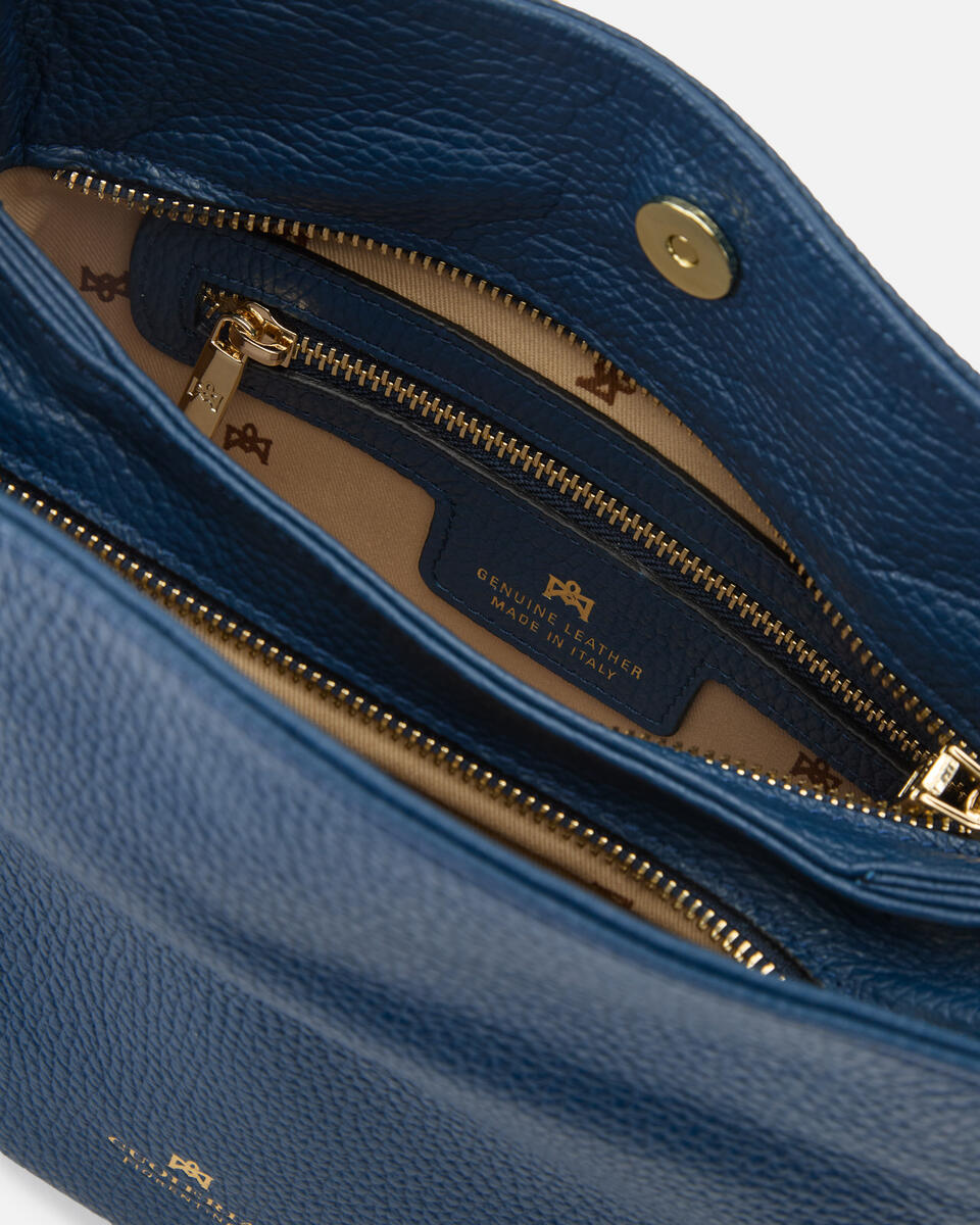 Velvet borsa a spalla piccola con tracolla estensibile Oceano  - Borse A Spalla - Borse Donna - Borse - Cuoieria Fiorentina