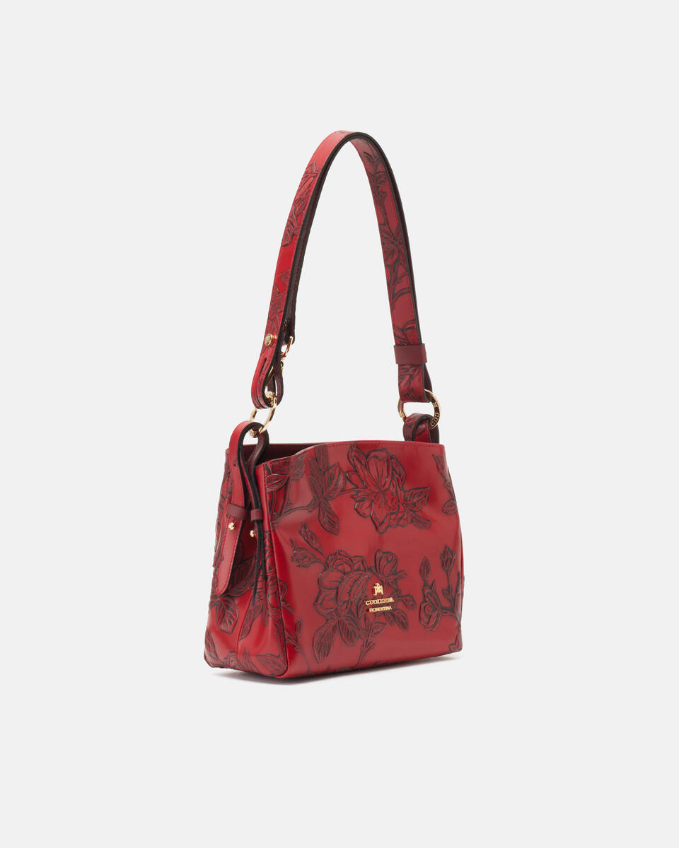 Small hobo bag Red  - Shoulder Bags - Women's Bags - Bags - Cuoieria Fiorentina