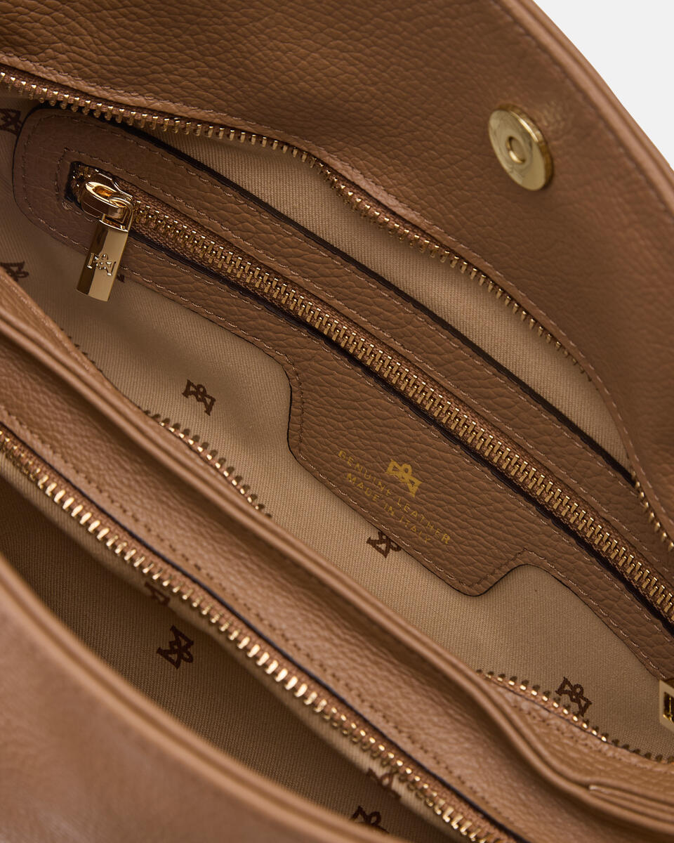 Velvet borsa a spalla grande con tracolla estensibile Desert  - Borse A Spalla - Borse Donna - Borse - Cuoieria Fiorentina