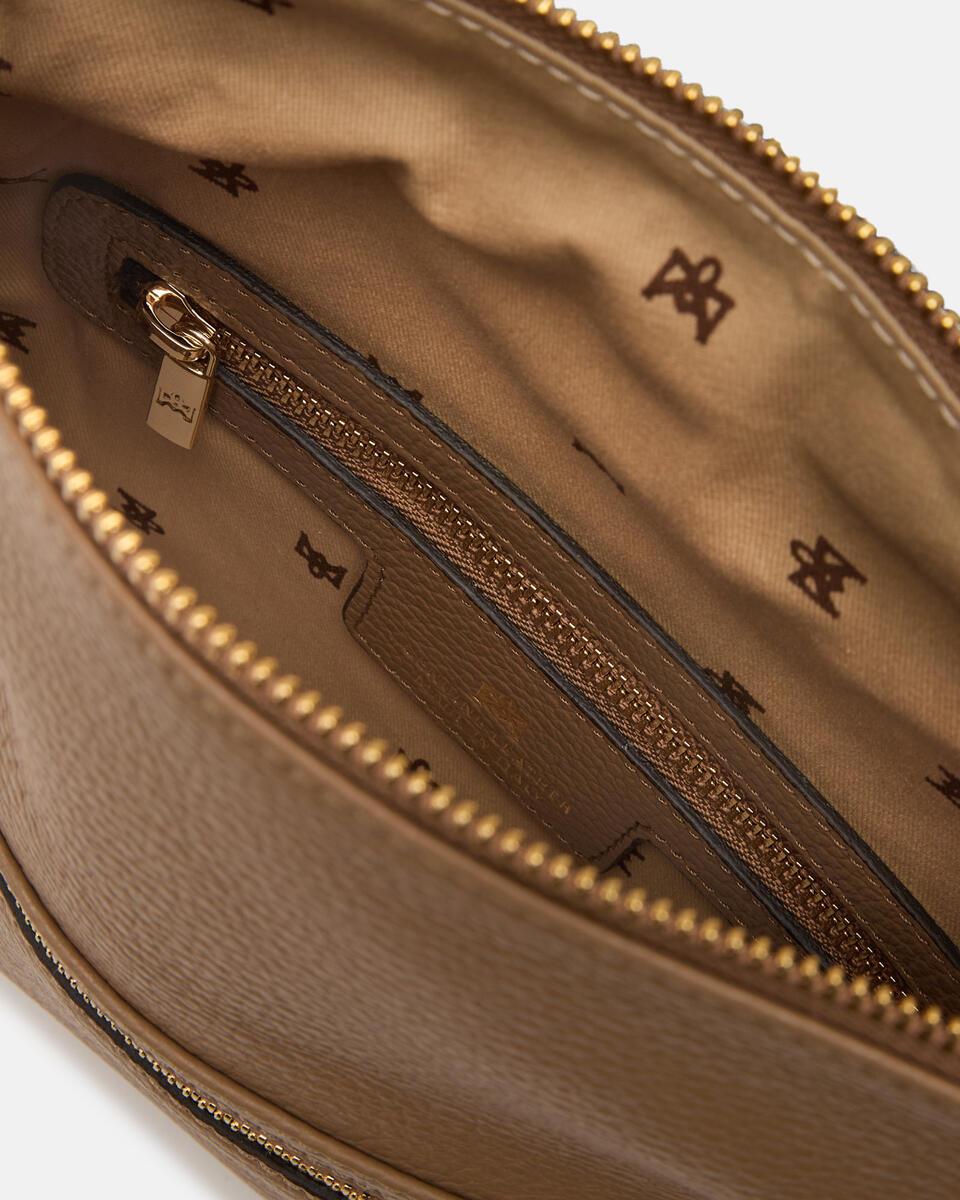 Velvet Borsa a tracolla reversibile condoppia bandoliera in metallo Desert  - Tracolla - Borse Donna - Borse - Cuoieria Fiorentina