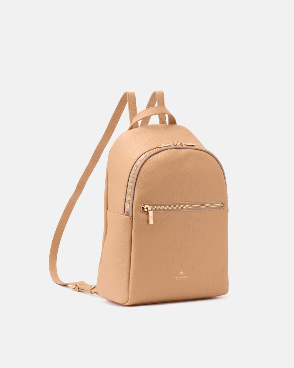 Velvet zainetto urban con zip e spallacci regolabili Nude  - Borse - Special Price - Cuoieria Fiorentina