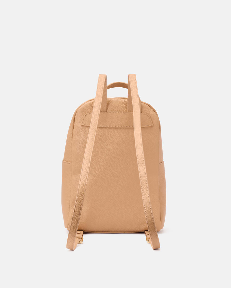 Velvet zainetto urban con zip e spallacci regolabili Nude  - Borse - Special Price - Cuoieria Fiorentina