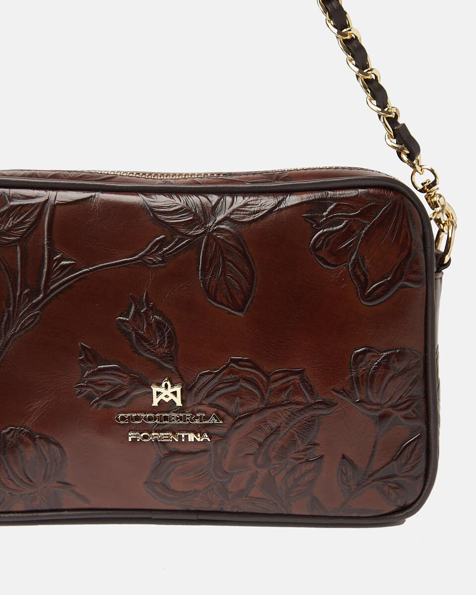 Mimì mini shoulder bag convertibile con doppia bandoliera Mogano  - Mini Bag - Borse Donna - Borse - Cuoieria Fiorentina