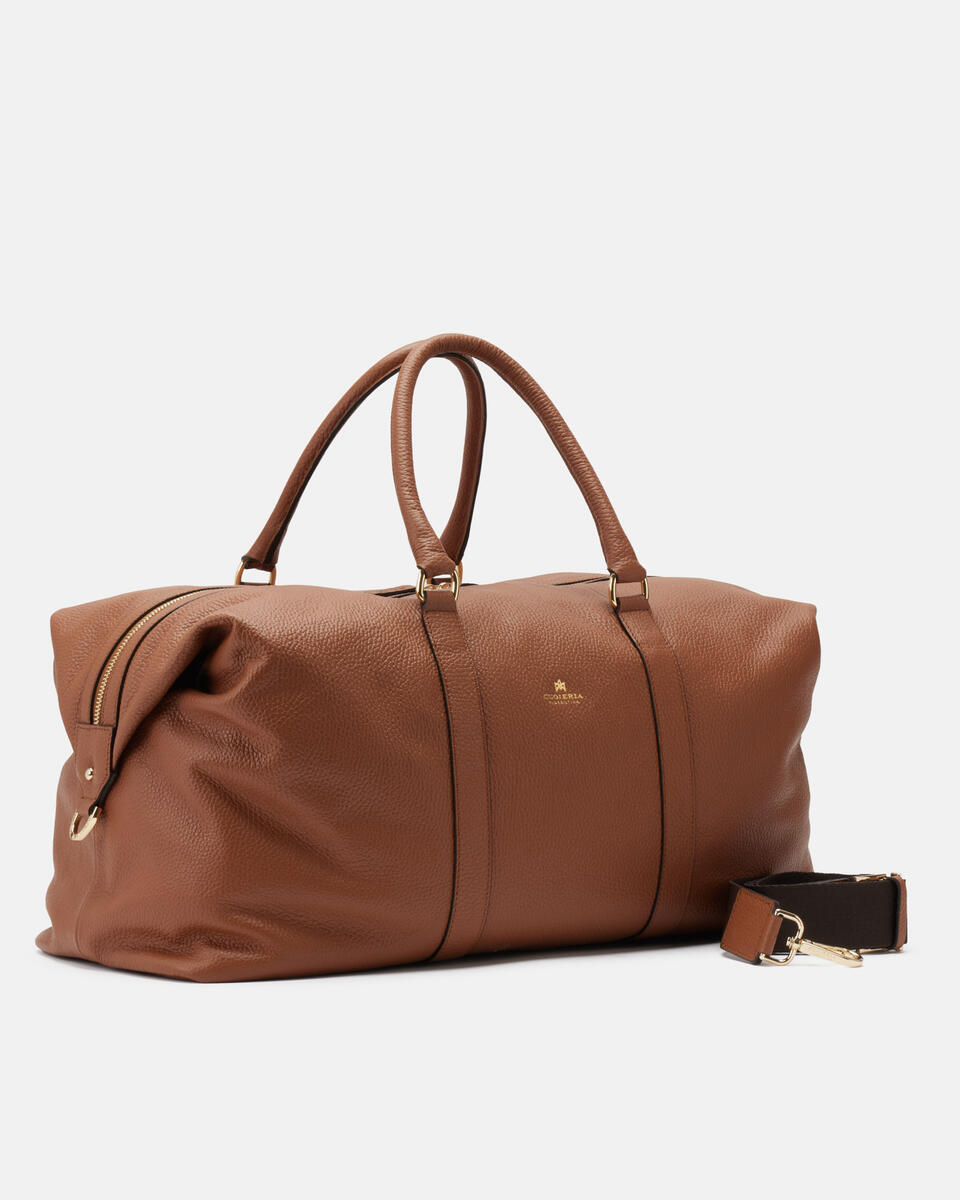 WEEKENDER Caramel  - Travel Bags - Travel Bags - Cuoieria Fiorentina