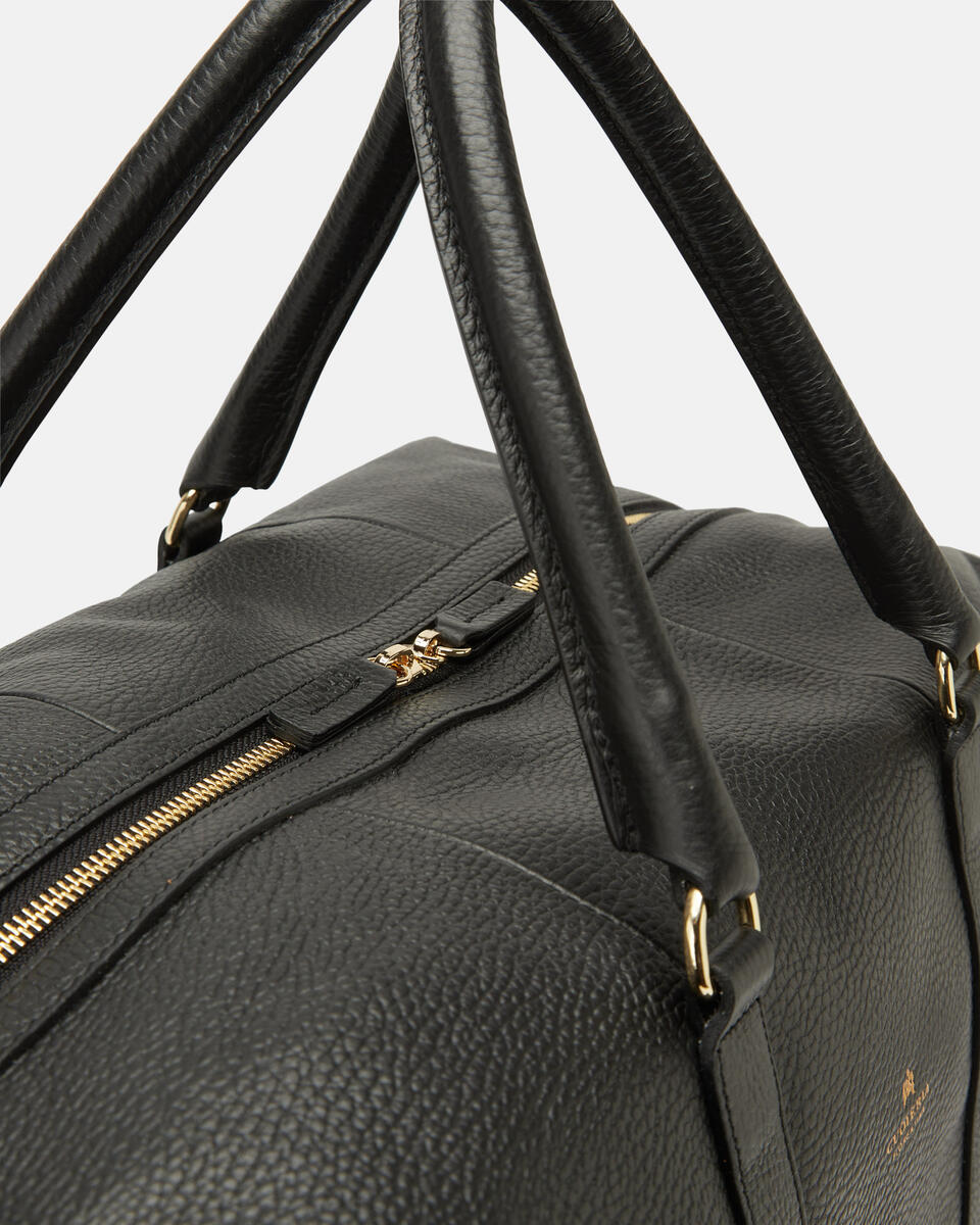Velvet Weekender Nero  - Borse Da Viaggio - Borse Da Viaggio - Cuoieria Fiorentina