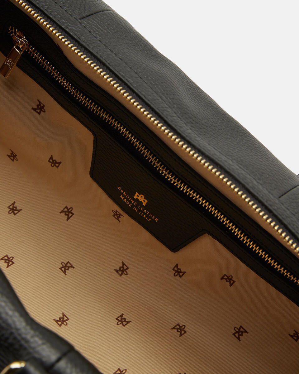 Velvet Weekender Nero  - Borse Da Viaggio - Borse Da Viaggio - Cuoieria Fiorentina