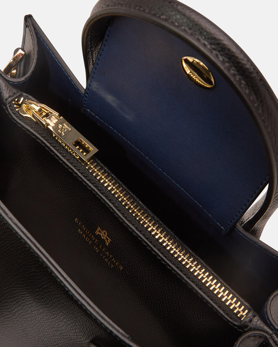 Alice small tote bag squadrata Nero  - Tote Bag - Borse Donna - Borse - Cuoieria Fiorentina