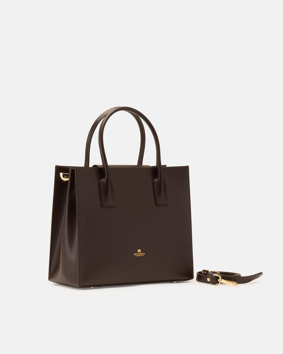 Tote bag Dark brown  - Tote Bags - Women's Bags - Bags - Cuoieria Fiorentina