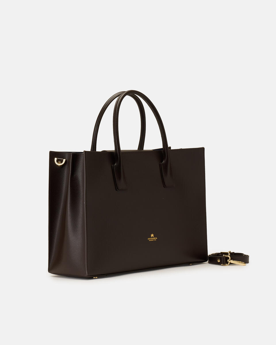 Large tote bag Dark brown  - Tote Bags - Women's Bags - Bags - Cuoieria Fiorentina