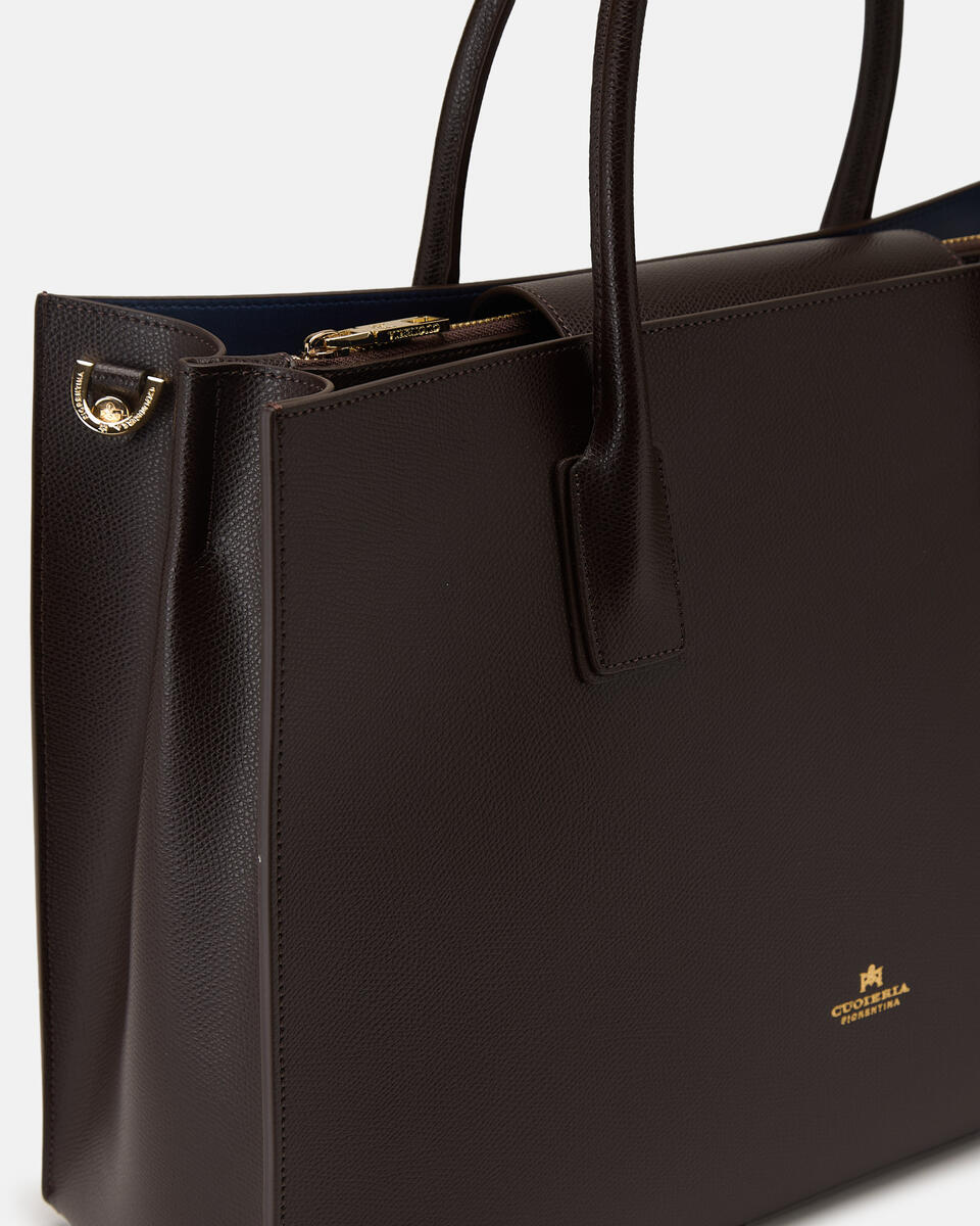 Large tote bag Dark brown  - Tote Bags - Women's Bags - Bags - Cuoieria Fiorentina