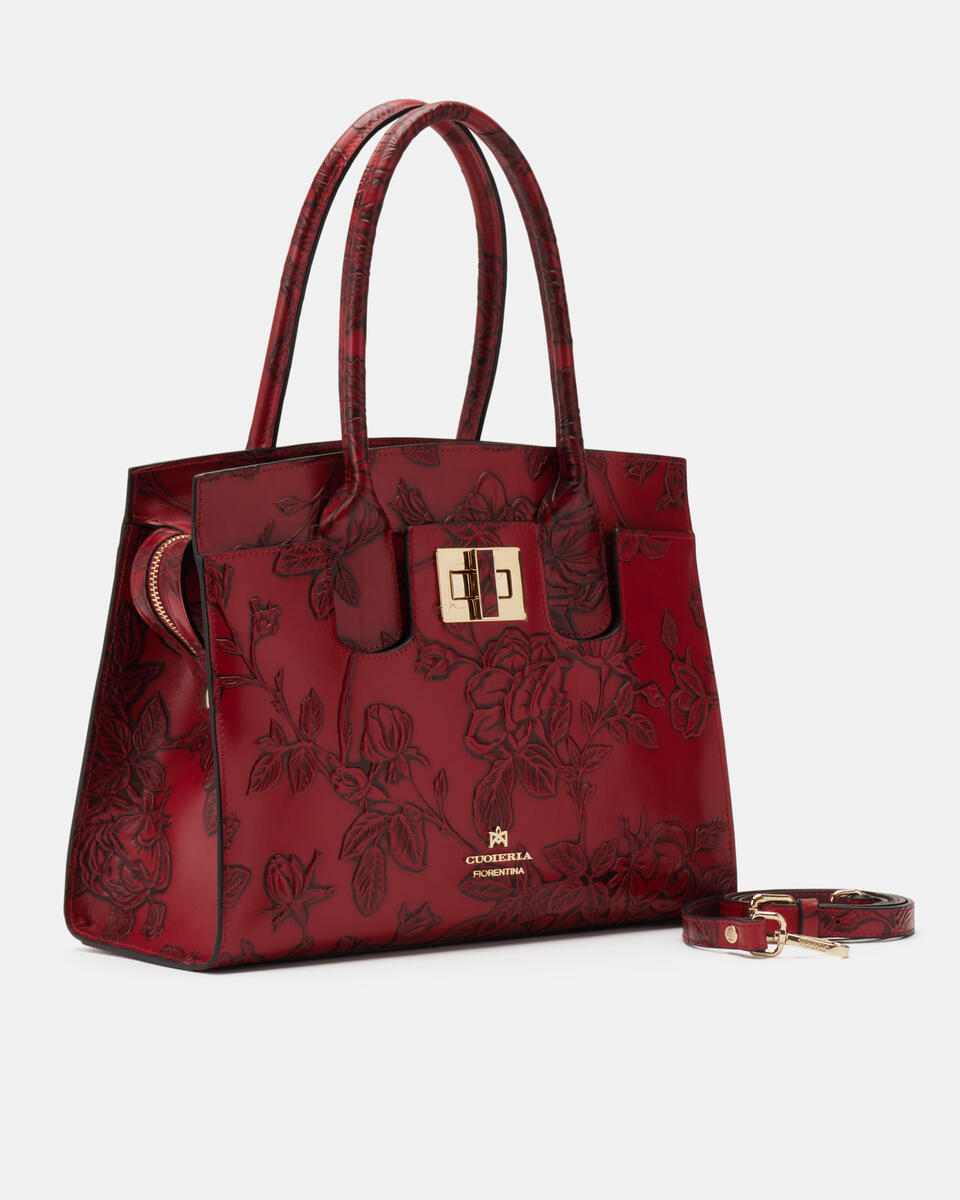 Tote bag Red  - Tote Bags - Women's Bags - Bags - Cuoieria Fiorentina