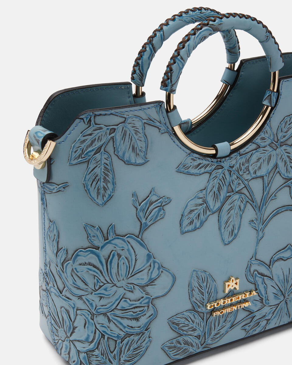 Mimì Mini Xbody Celeste  - Tote Bag - Borse Donna - Borse - Cuoieria Fiorentina