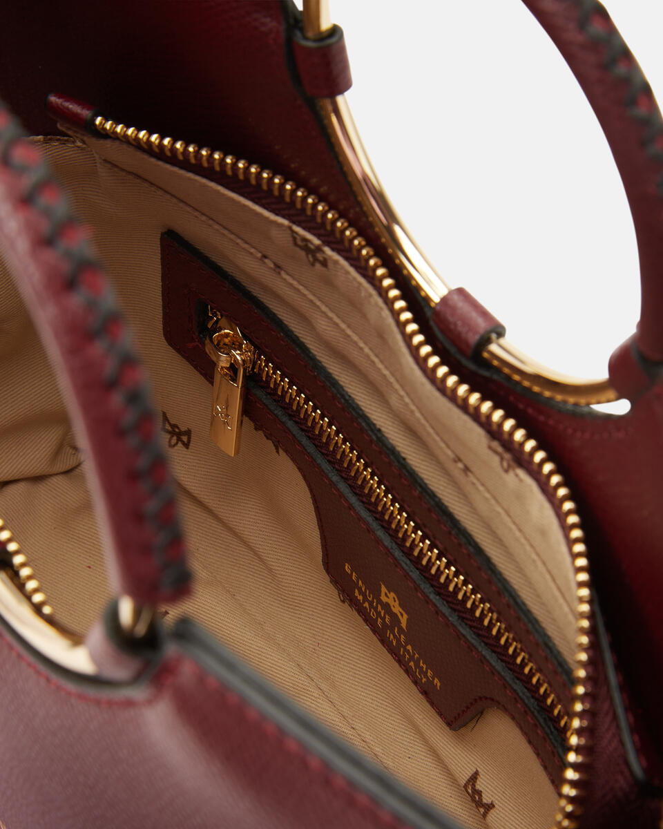 Small tote bag Bordeaux  - Tote Bags - Women's Bags - Bags - Cuoieria Fiorentina