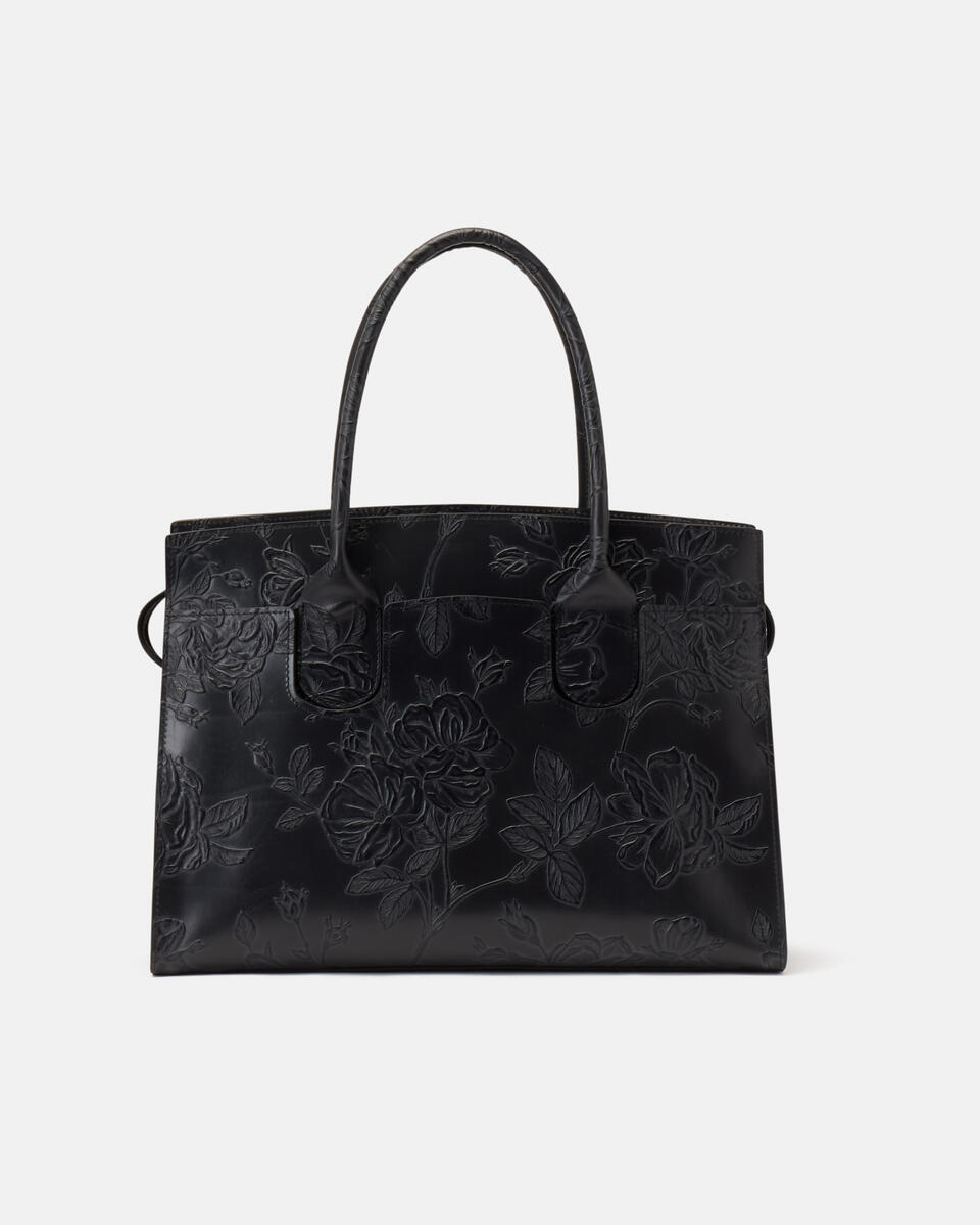 Large tote bag Black  - Tote Bags - Women's Bags - Bags - Cuoieria Fiorentina