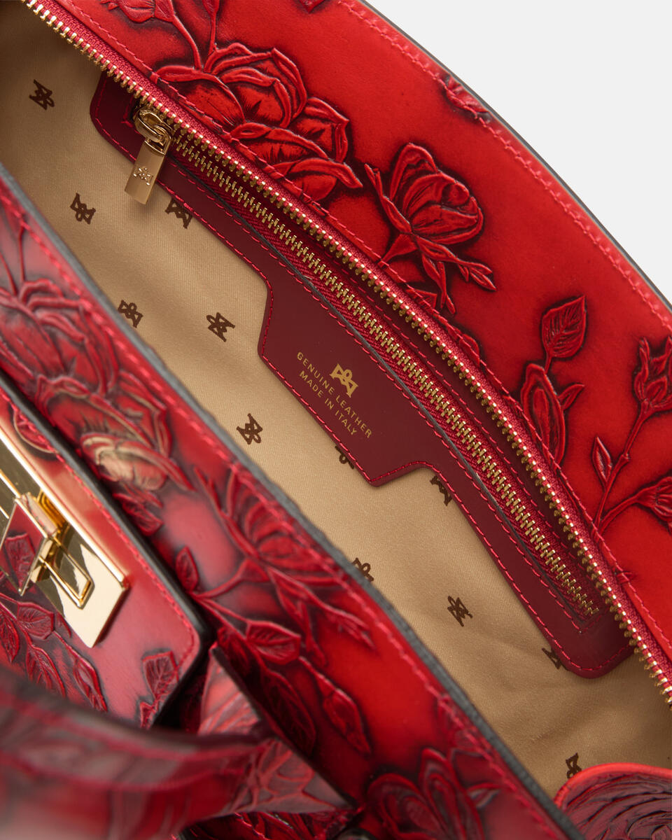 Large tote bag Red  - Tote Bags - Women's Bags - Bags - Cuoieria Fiorentina