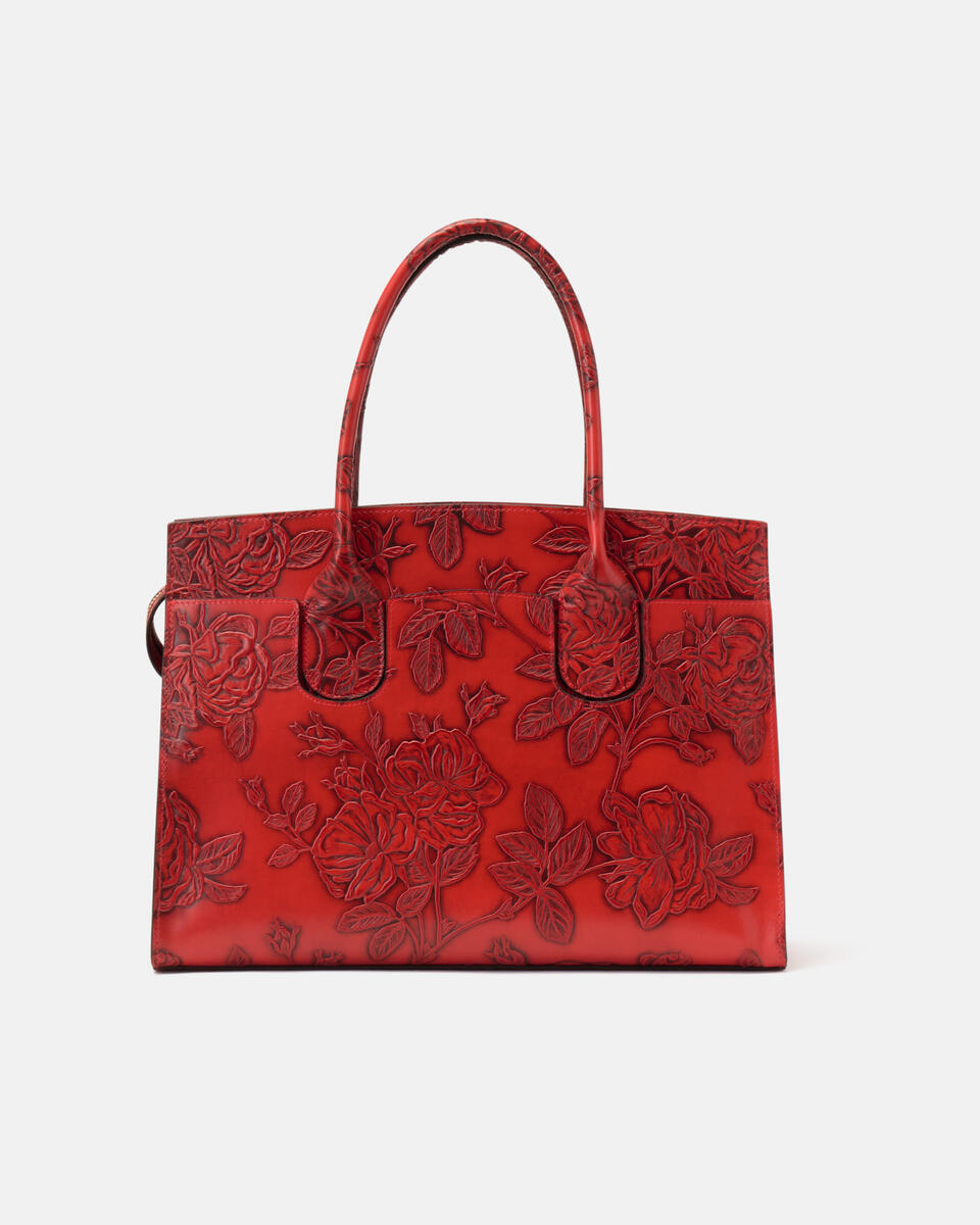 Large tote bag Red  - Tote Bags - Women's Bags - Bags - Cuoieria Fiorentina