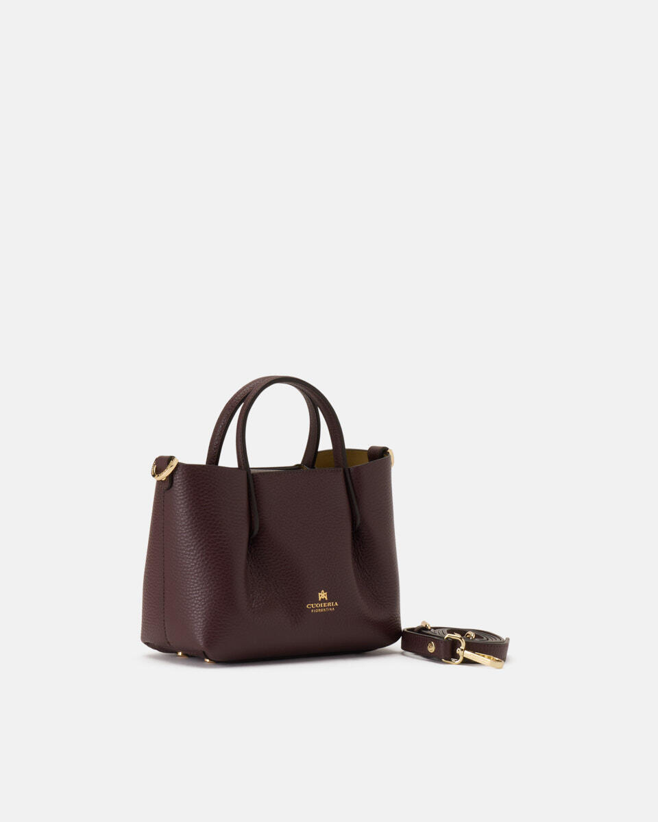 Candy Mini Tote bag Coffee  - Tote Bag - Borse Donna - Borse - Cuoieria Fiorentina