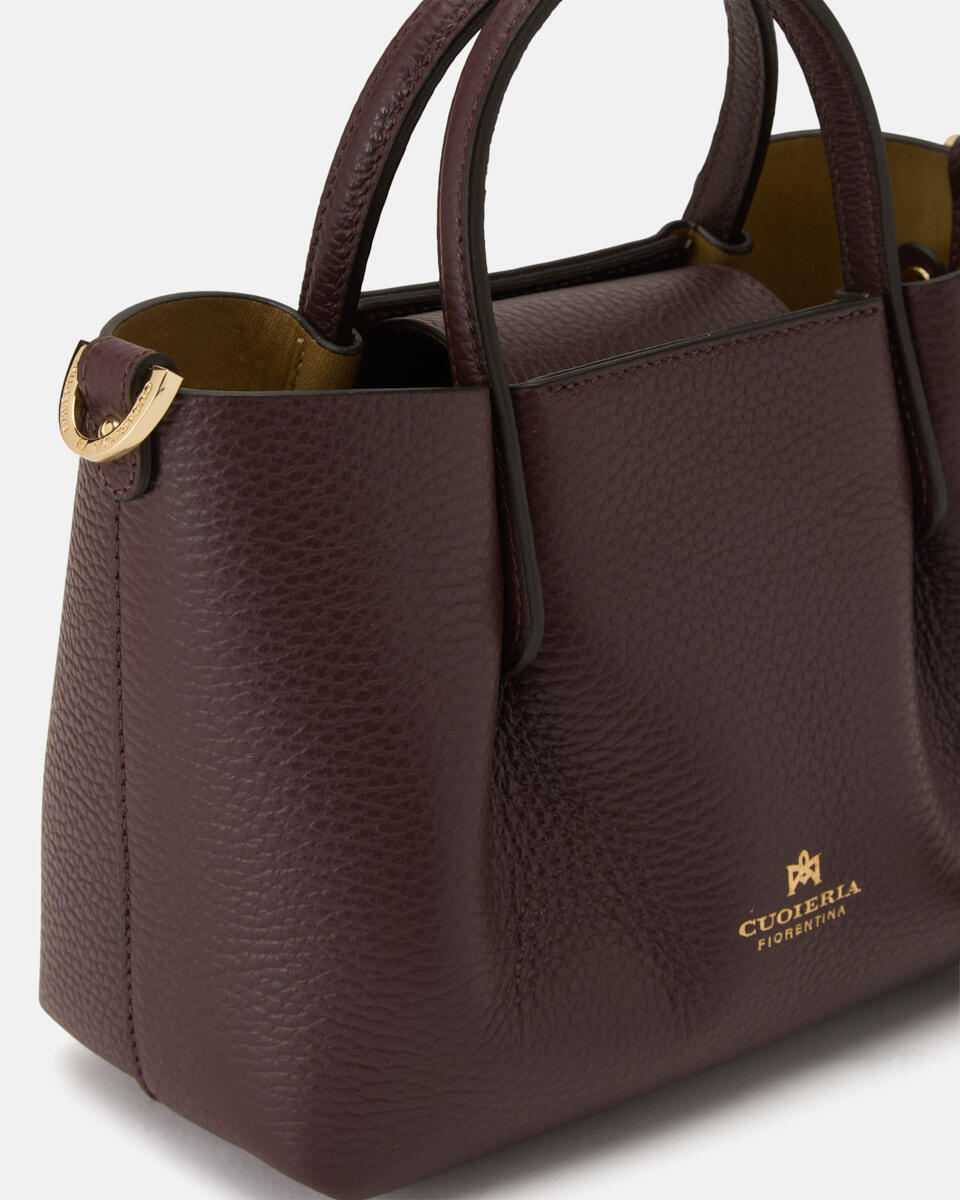 Candy Mini Tote bag Coffee  - Tote Bag - Borse Donna - Borse - Cuoieria Fiorentina