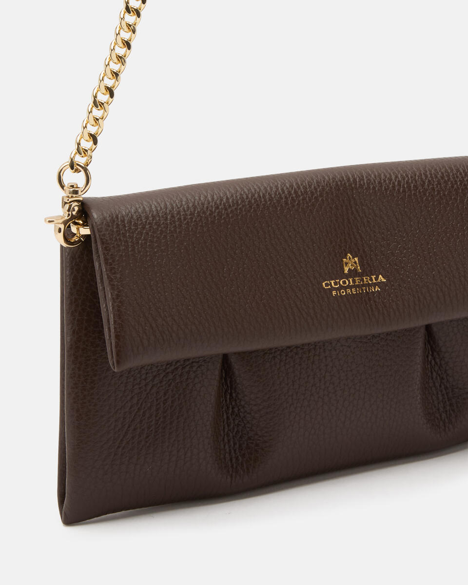 Candy pochette Cioccolato  - Pochette - Borse Donna - Borse - Cuoieria Fiorentina