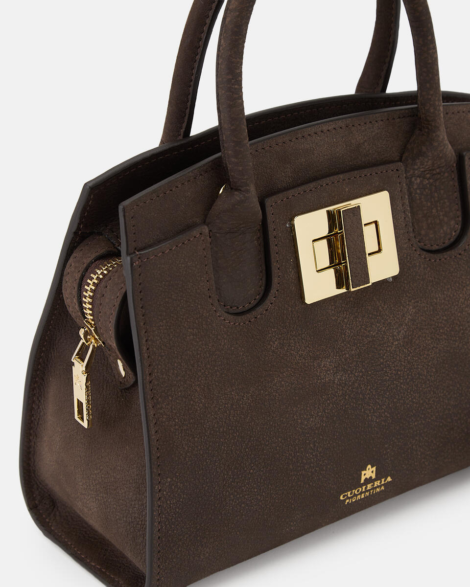 Bella Soft Small Tote Cioccolato  - Tote Bag - Borse Donna - Borse - Cuoieria Fiorentina