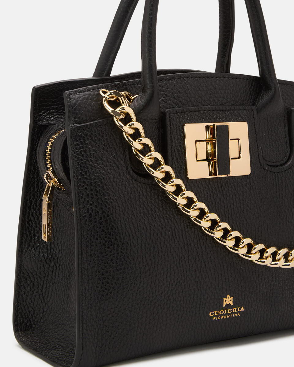 Bella Soft Small Tote Nero  - Tote Bag - Borse Donna - Borse - Cuoieria Fiorentina