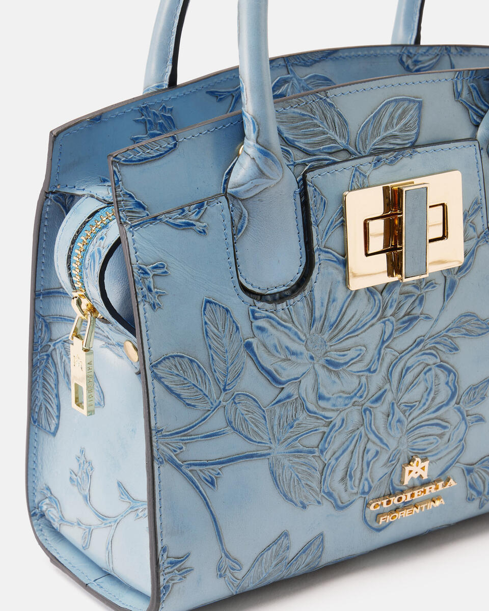 Small tote bag Light blue  - Tote Bags - Women's Bags - Bags - Cuoieria Fiorentina