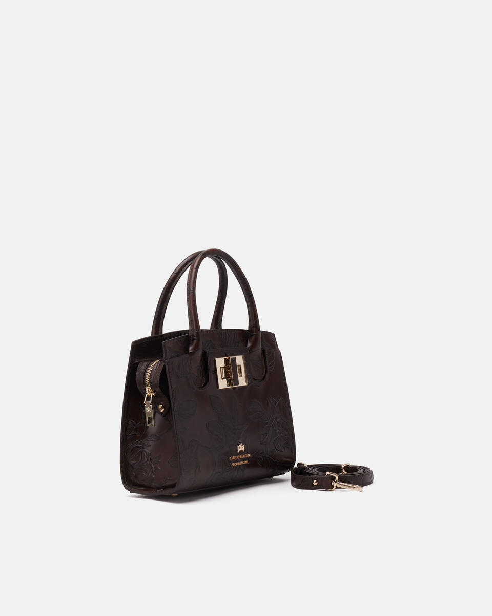 Small tote bag Mahogany  - Tote Bags - Women's Bags - Bags - Cuoieria Fiorentina