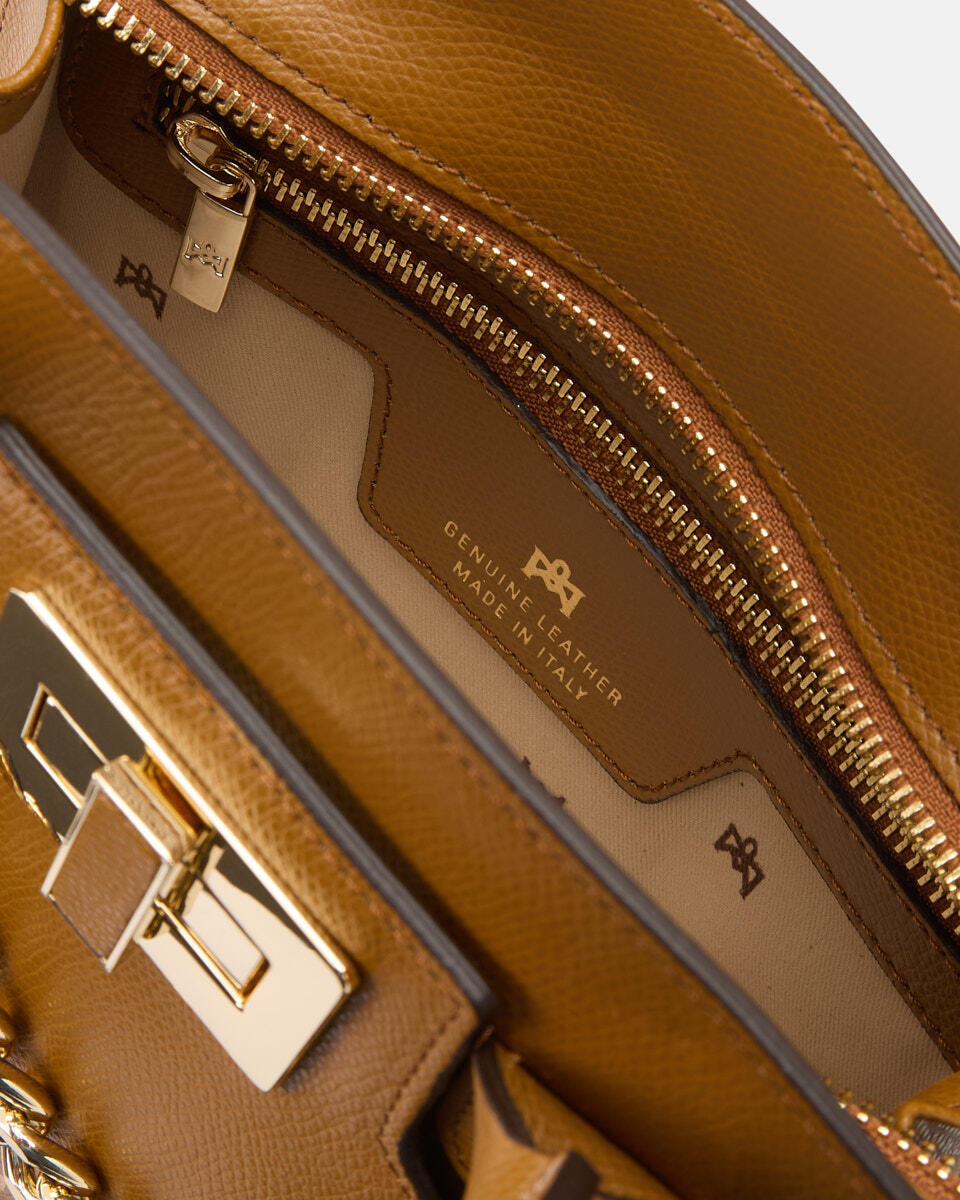 Bella Mini tote in Vitello micro grain Lion  - Tote Bag - Borse Donna - Borse - Cuoieria Fiorentina
