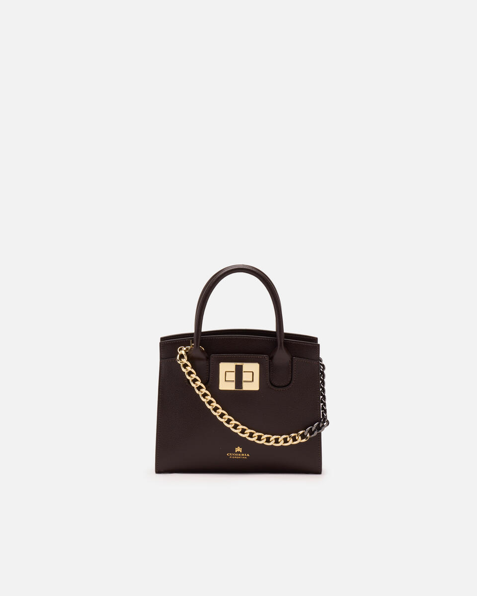 Small tote bag Dark brown  - Tote Bags - Women's Bags - Bags - Cuoieria Fiorentina