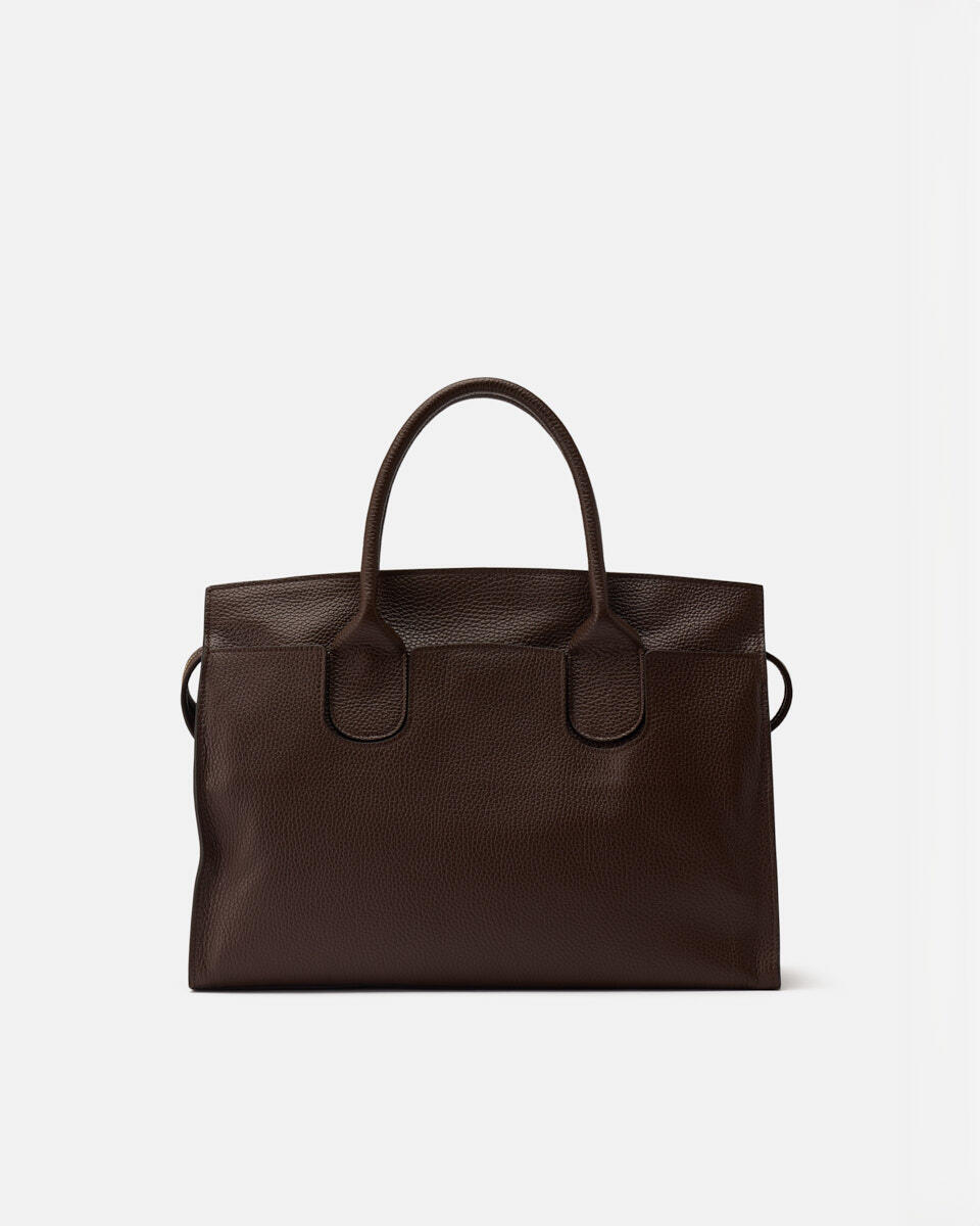 Bella Soft Large Tote Cioccolato  - Tote Bag - Borse Donna - Borse - Cuoieria Fiorentina