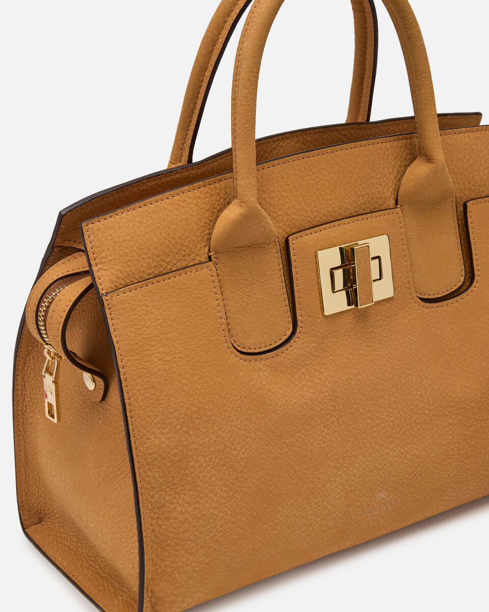Bella Soft Medium Tote Curry  - Cuoieria Fiorentina