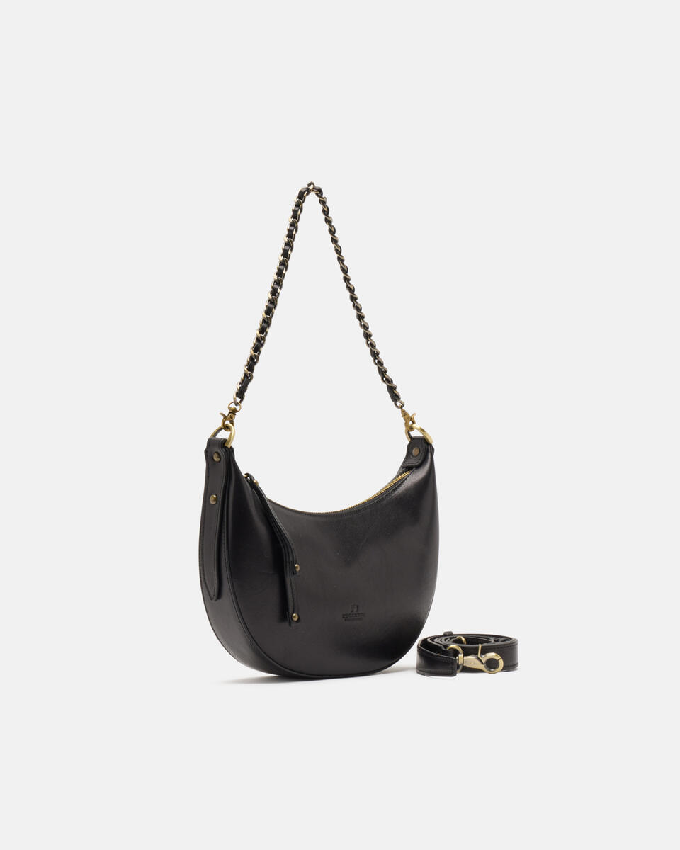 HOBO BAG Black  - Shoulder Bags - Women's Bags - Bags - Cuoieria Fiorentina