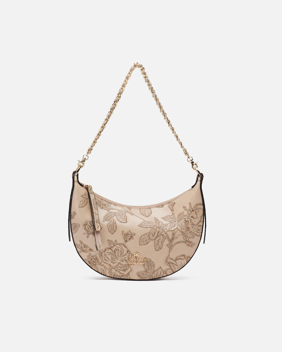 HOBO BAG Taupe  - Shoulder Bags - Women's Bags - Bags - Cuoieria Fiorentina