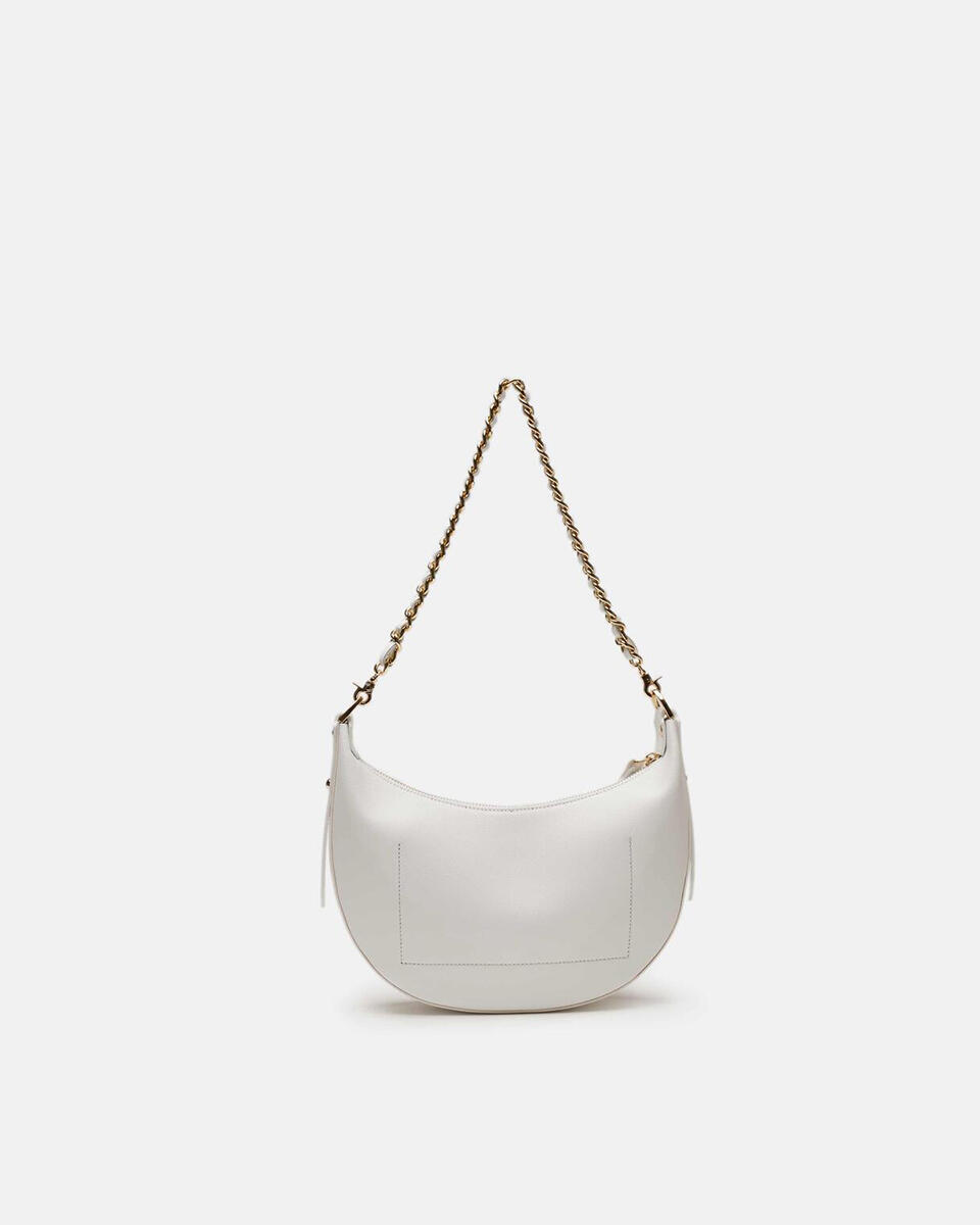 Eva small hobo Bianco  - Borse A Spalla - Borse Donna - Borse - Cuoieria Fiorentina