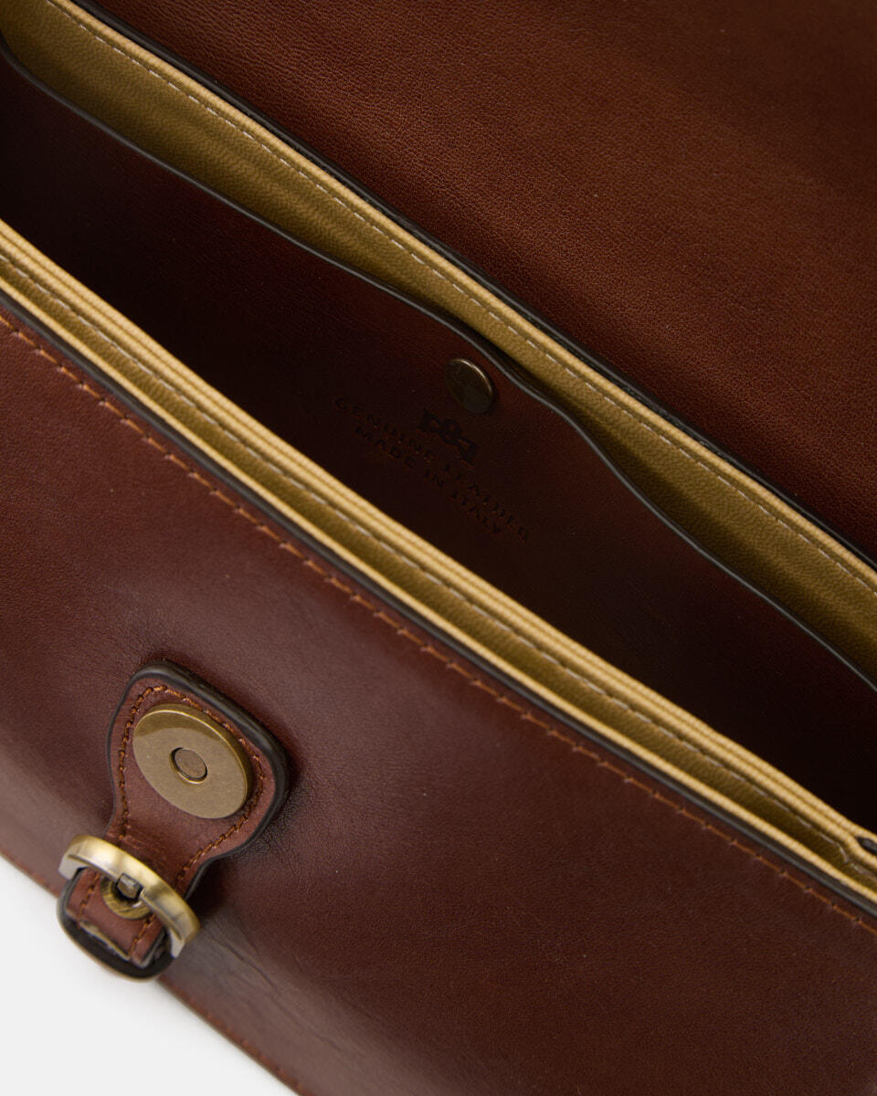 FLAP BAG Brown  - Shoulder Bags - Women's Bags - Bags - Cuoieria Fiorentina
