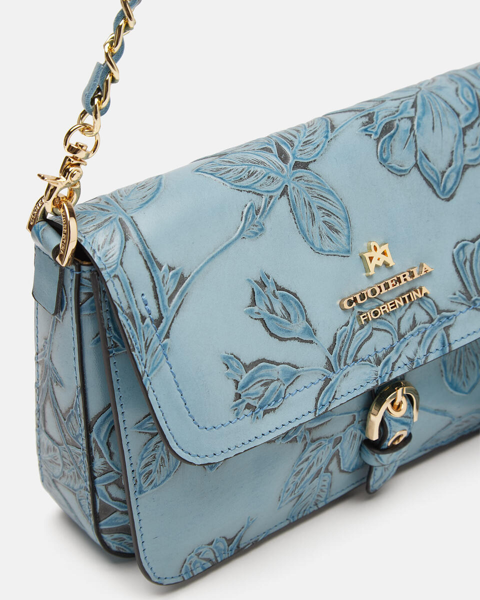 FLAP BAG Light blue  - Shoulder Bags - Women's Bags - Bags - Cuoieria Fiorentina