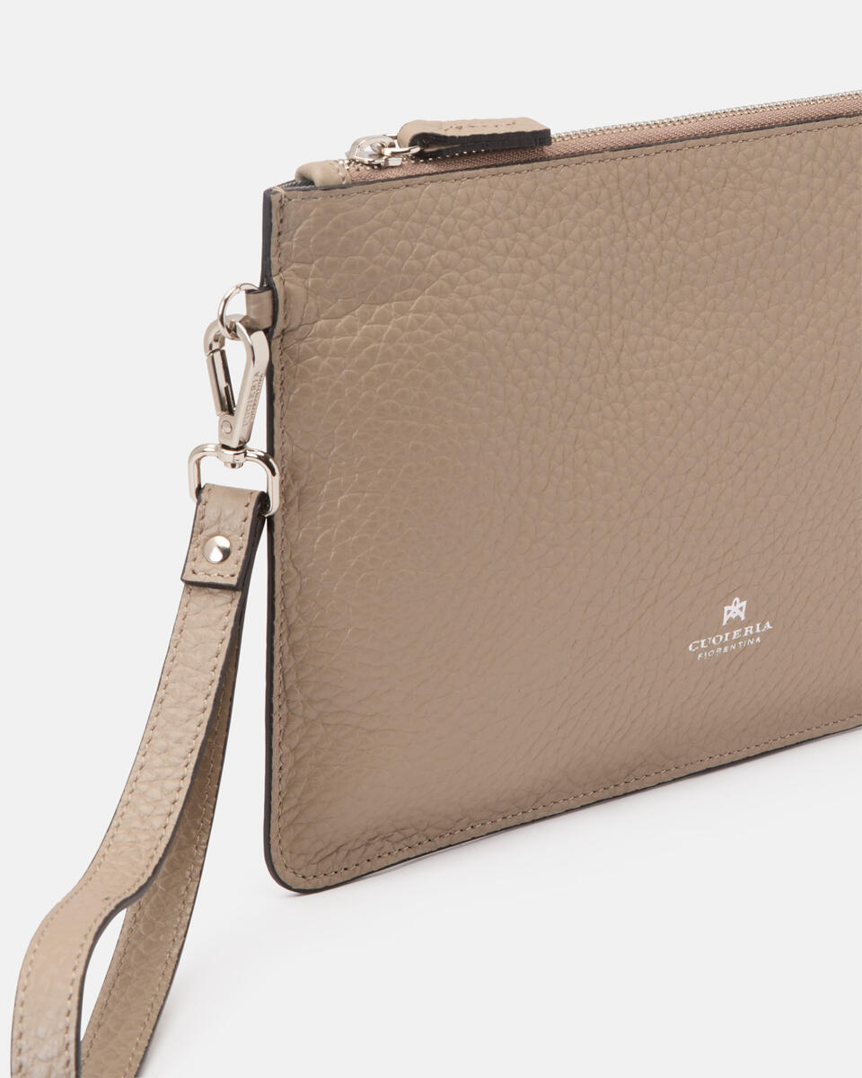 POCHETTE Taupe  - Clutch Bags - Men's Bags - Bags - Cuoieria Fiorentina