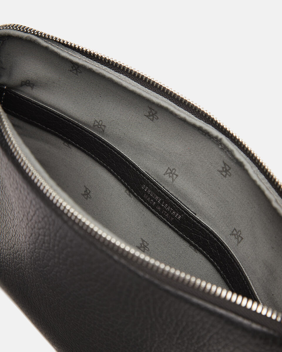 POCHETTE Black  - Clutch Bags - Men's Bags - Bags - Cuoieria Fiorentina