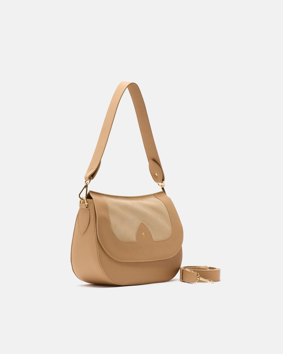LARGE MESSENGER Nude  - Bags - Special Price - Cuoieria Fiorentina