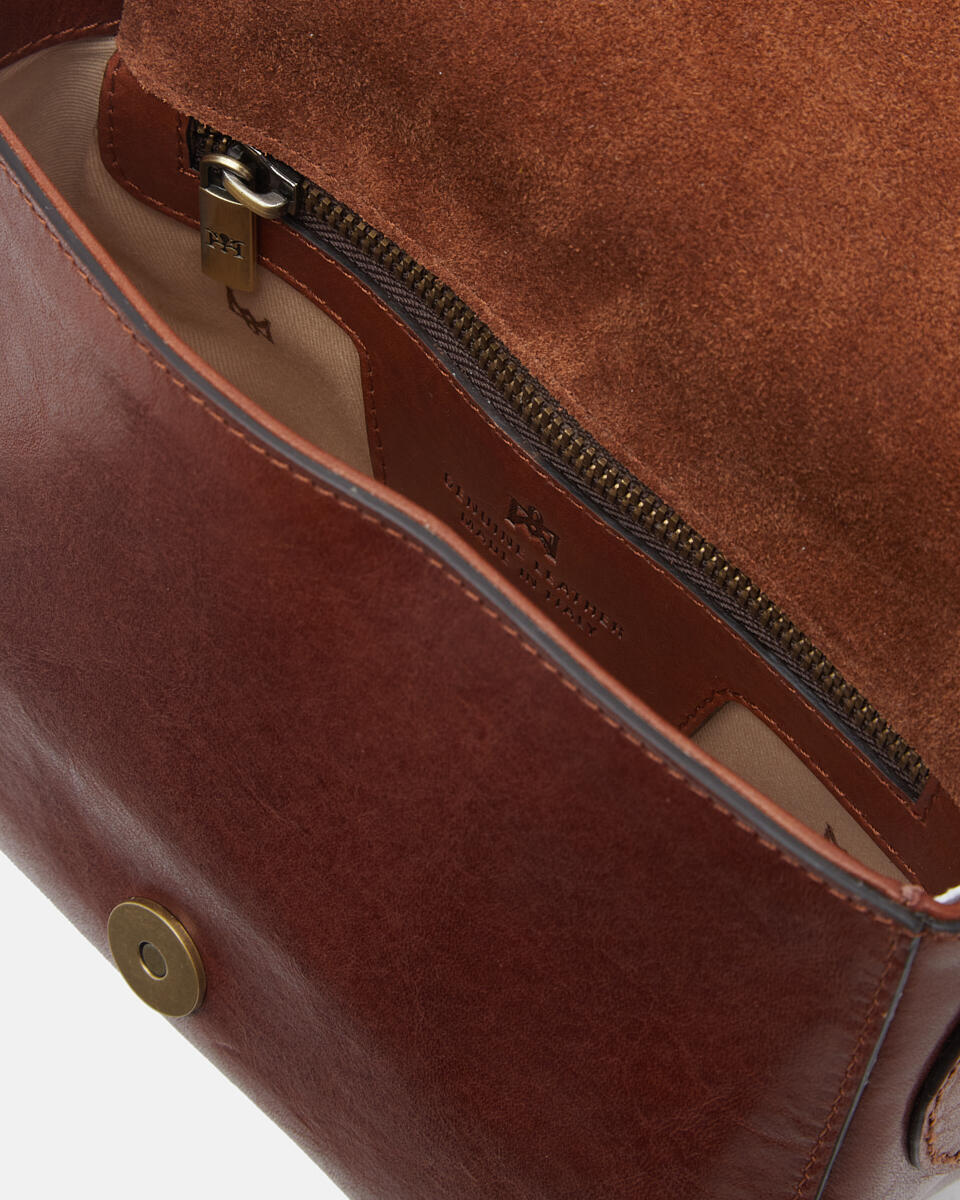 Stella small messenger Marrone  - Mini Bag - Borse Donna - Borse - Cuoieria Fiorentina