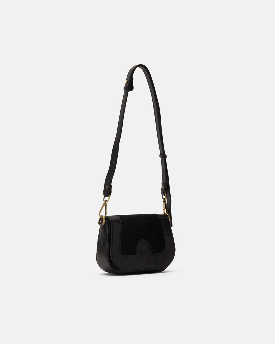 Small messenger Black  - Mini Bags - Women's Bags - Bags - Cuoieria Fiorentina