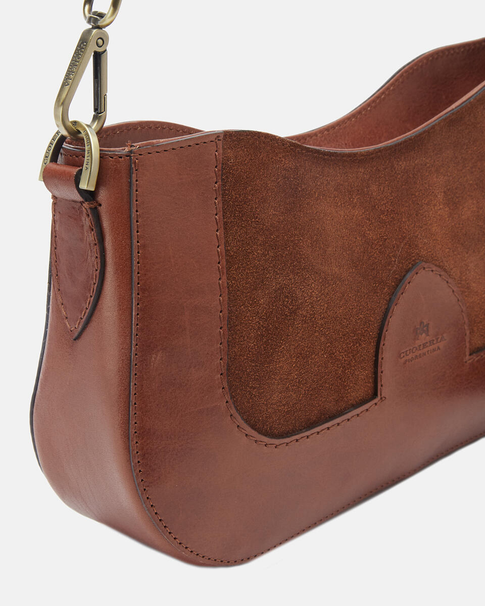 Stella hobo Marrone  - Borse A Spalla - Borse Donna - Borse - Cuoieria Fiorentina