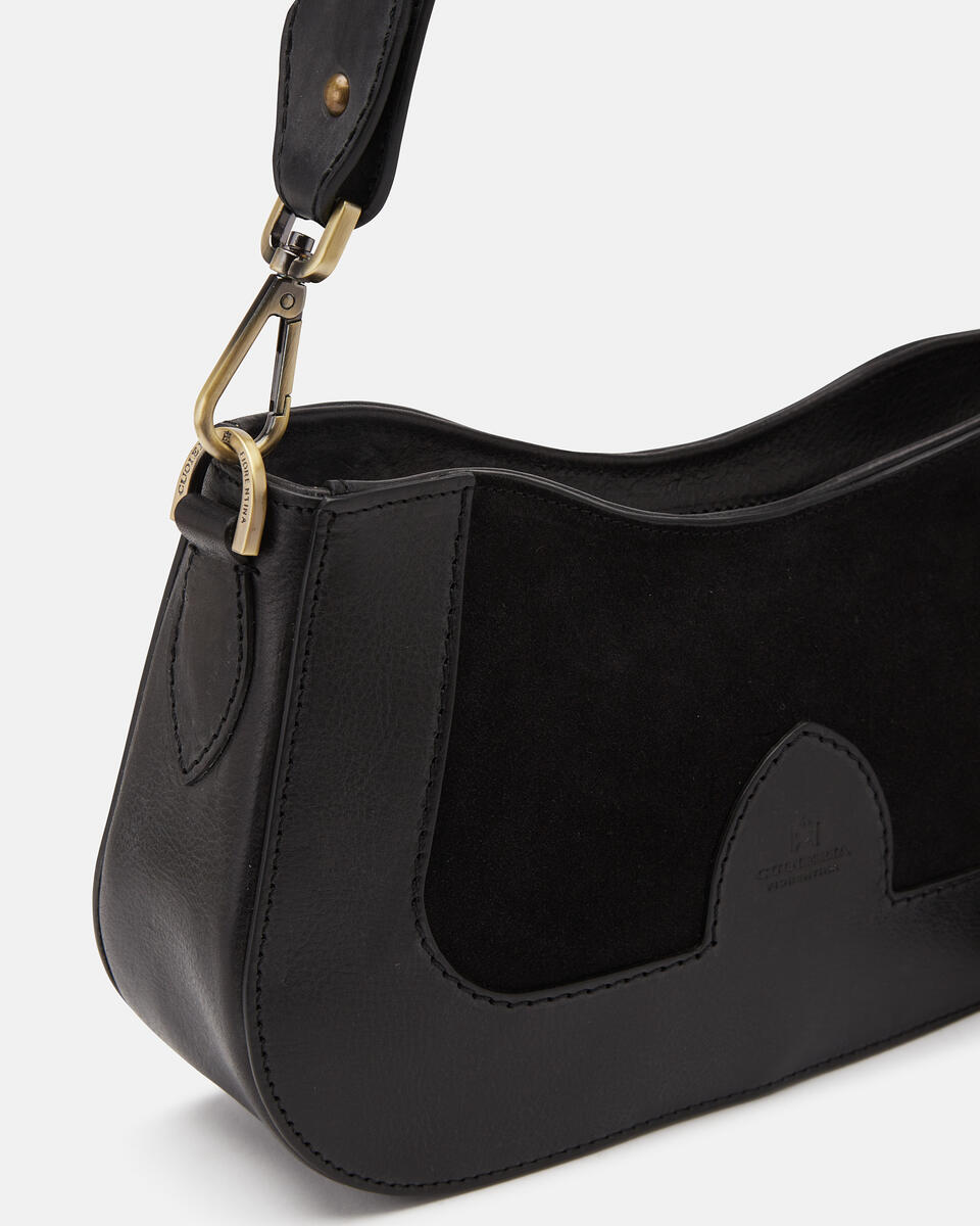 Stella hobo Nero  - Borse A Spalla - Borse Donna - Borse - Cuoieria Fiorentina