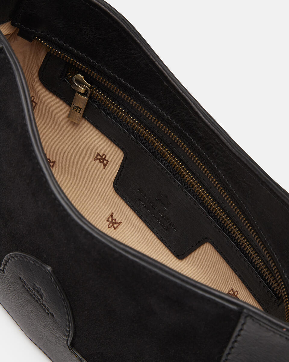 Stella hobo Nero  - Borse A Spalla - Borse Donna - Borse - Cuoieria Fiorentina