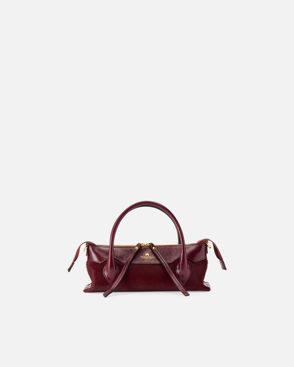 MINI TOTE BAG Black cherry  - Mini Bags - Women's Bags - Bags - Cuoieria Fiorentina