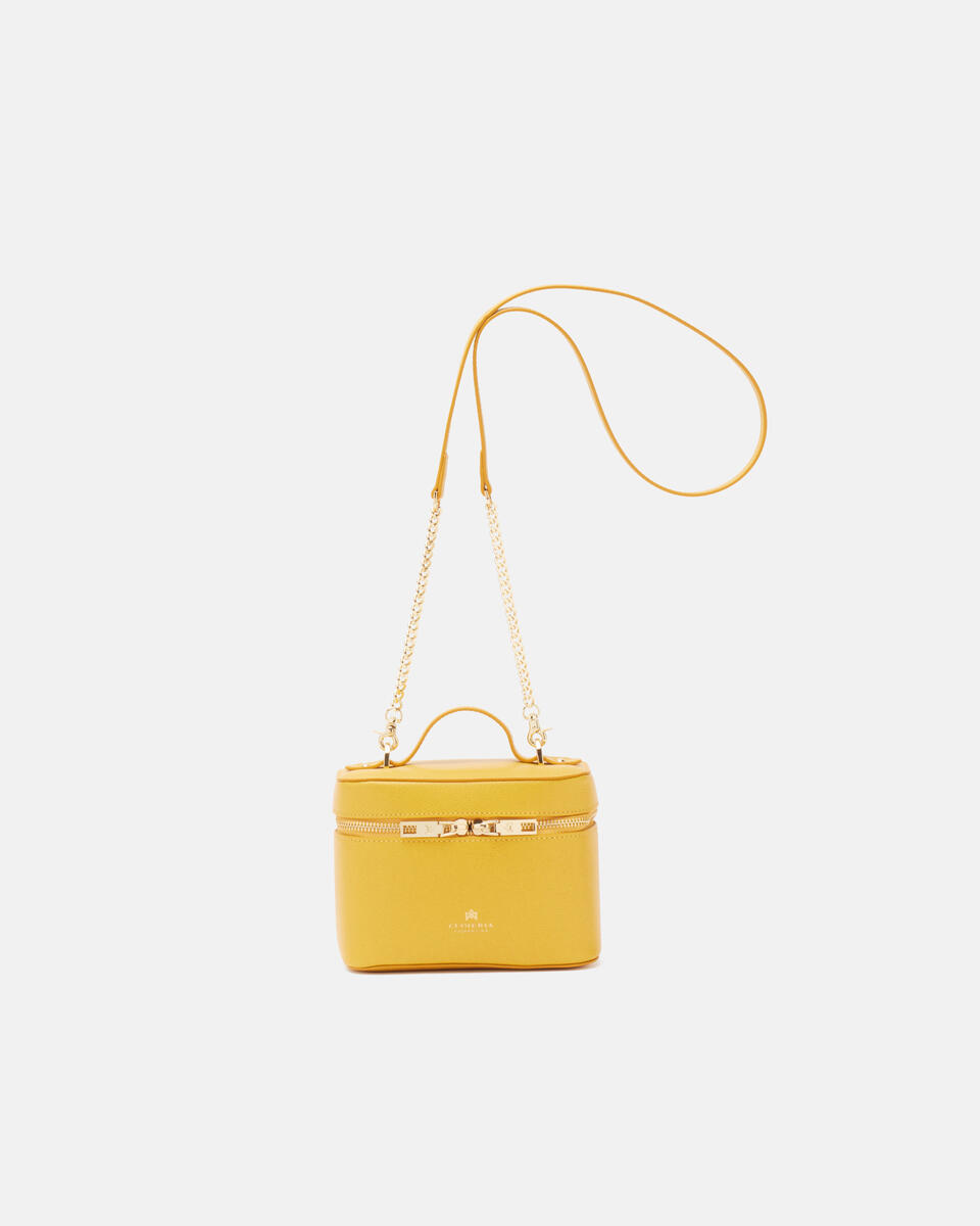 BEAUTY CASE BAG Yellow  - Travel Accessories - Travel Bags - Cuoieria Fiorentina