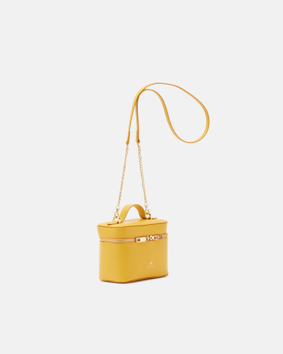 BEAUTY CASE BAG Yellow  - Travel Accessories - Travel Bags - Cuoieria Fiorentina