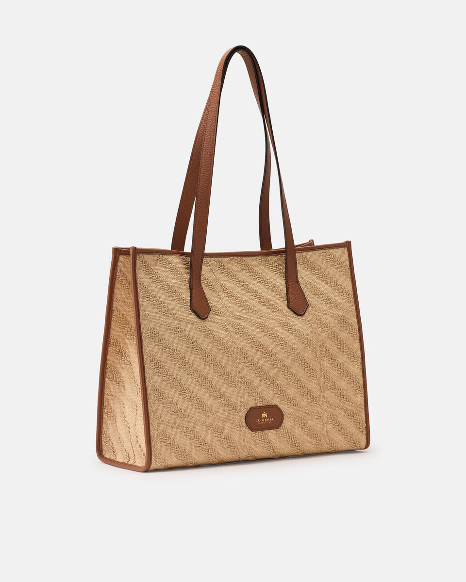 SHOPPING BAG Caramel  - Shopping - Women's Bags - Bags - Cuoieria Fiorentina
