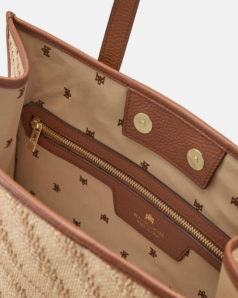 SHOPPING BAG Caramel  - Shopping - Women's Bags - Bags - Cuoieria Fiorentina